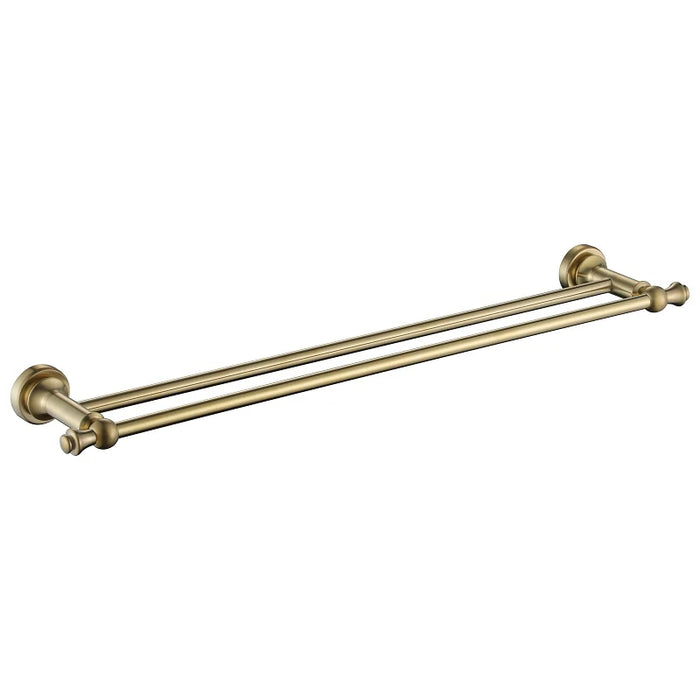 Medoc | Montpellier 600mm Brushed Bronze Traditional Double Towel Rail