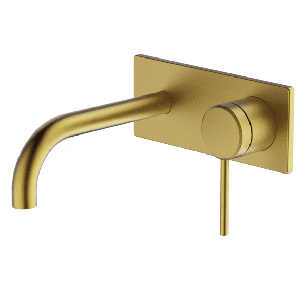Poco | Brushed Brass  Wall Basin/Bath Set 165mm