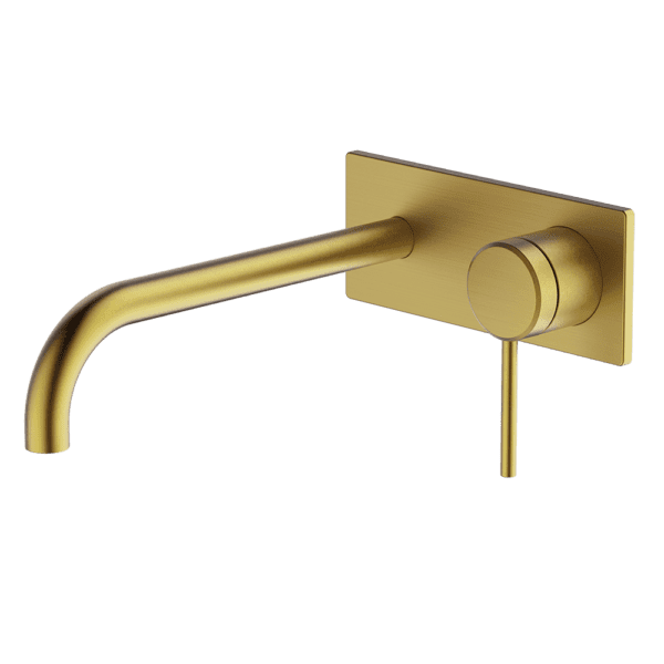 Poco | Brushed Brass Wall Basin/Bath Set 220mm