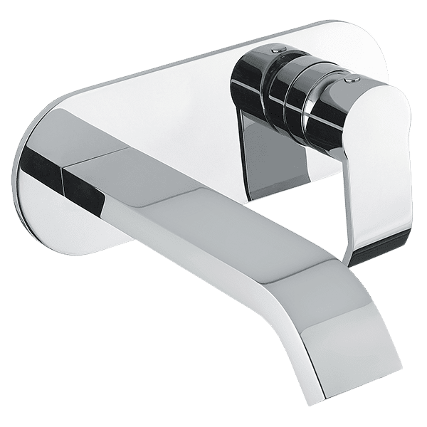 Stile | Chrome Wall Mixer & Basin Spout Set