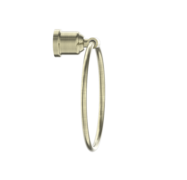 York | Aged Brass Towel Ring