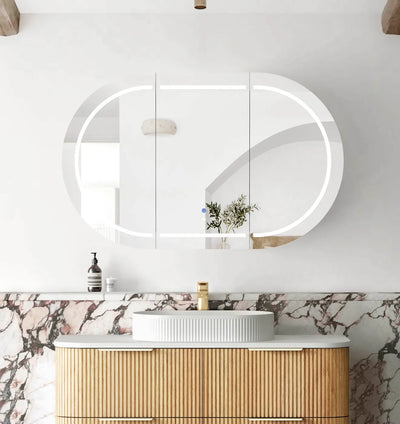 Frameless LED Shaving Cabinets