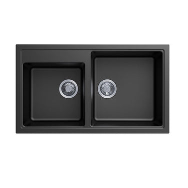 Carysil | 860 Vivaldi Black Granite Kitchen Sink - Acqua Bathrooms