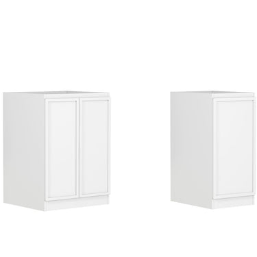 Otti | Hampshire White Base Laundry Cabinet with Stone Top and Sink 1305x600x2100 C