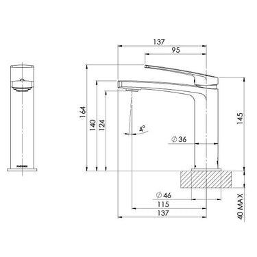 Mekko | Matte Black Basin Mixer – Lead Free