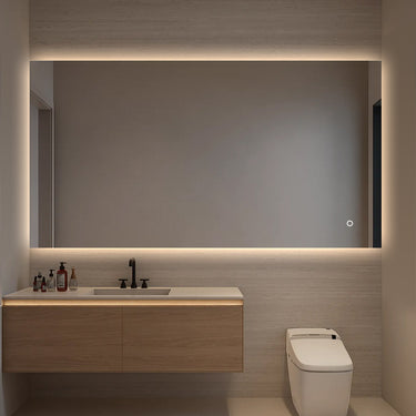 Square | 1200 x 800mm Mirror Three colour option 3000K / 4000K / 6000K