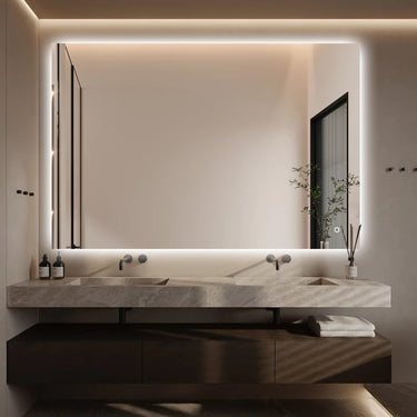 Square | 1200 x 800mm Mirror Three colour option 3000K / 4000K / 6000K