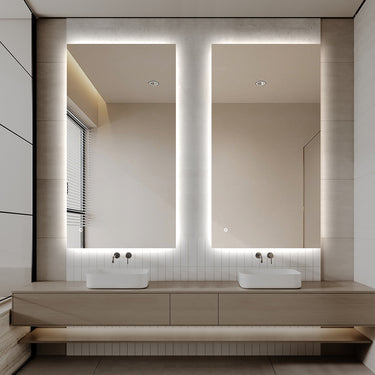 Square | 1200 x 800mm Mirror Three colour option 3000K / 4000K / 6000K