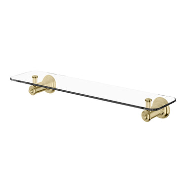 Phoenix | Cromford Brushed Gold Glass Shelf 450mm
