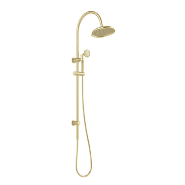 Wiltern Brushed Gold Twin Shower
