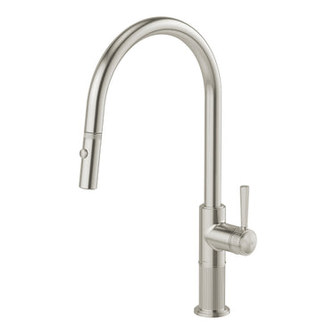 Wiltern Brushed Nickel Pull Out Sink Mixer 230mm – Lead Free