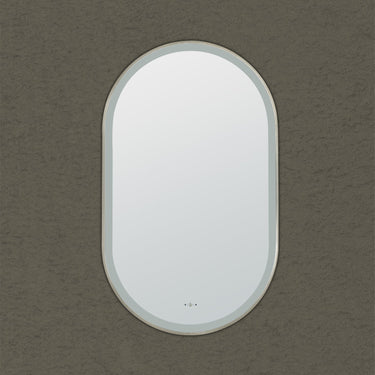 Lirra 450x900mm Gunmetal Framed LED Mirror Electroplated
