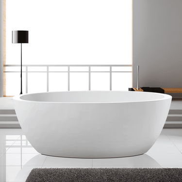 Pilato | 1700mm Designer Gloss White Acrylic Free Standing Bath Tub