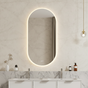 450x900mm Olivia LED Back Lit Mirror
