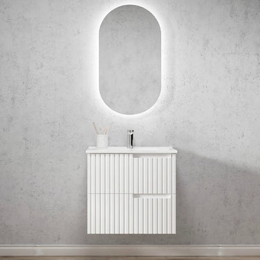 Noosa | 600mm Wall Hung Matte White Vanity