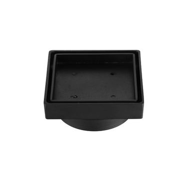 100 mm | Matte Black Tile Insert Floor Waste - 95mm Outlet