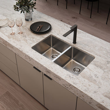 Phoenix | Gloss MKII Brushed Carbon Kitchen/Laundry Sink Mixer