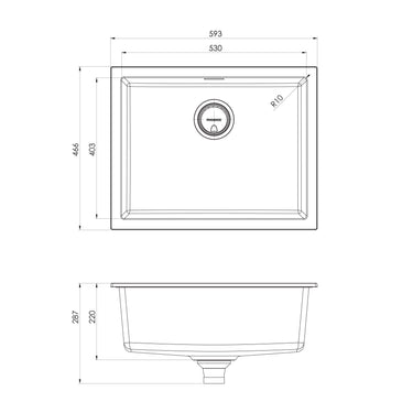 Phoenix | 5000 Series Large Single Bowl Kitchen/Laundry Sink
