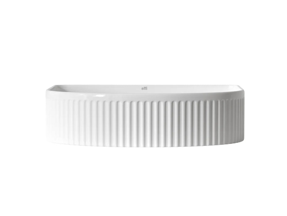 Otti Australia | Archie Gloss White Fluted Basin