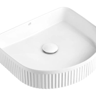 Otti Australia | Archie Gloss White Fluted Basin