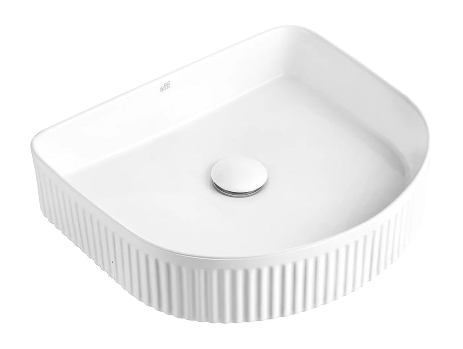 Otti Australia | Archie Gloss White Fluted Basin