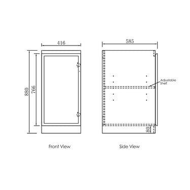 Otti | Hampshire Laundry 415 White Base Cabinet