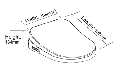 Poseidon | Electronic Smart Toilet Seat SMBD01