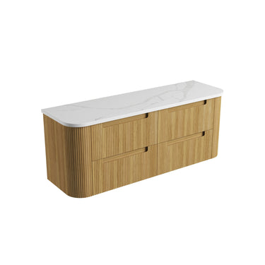 Aulic| 1500mm Varcelli Tier Single/Double bowl Wall Hung Vanity