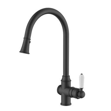 Bordeaux | Matt Black Pull-Out Kitchen Mixer