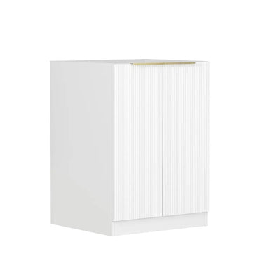 Otti | Bondi Laundry 630 Fluted White Base Cabinet