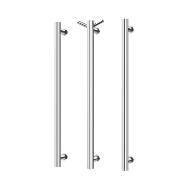 Phoenix | 600mm Chrome Heated Triple Towel Rail Round