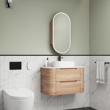 Aulic Diamond Collection | Briony Wall Hung Vanity 900mm