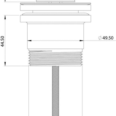 Phoenix | 40mm Flat Pop Up Universal Waste