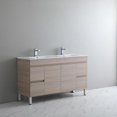 Poseidon | 1500mm Stella Oak Double Bowl Floor Vanity