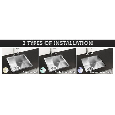 510 x 450 x 230 mm Kitchen Sink - Acqua Bathrooms