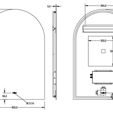 CETO | 600x900 Aura LED Back Lit Mirror
