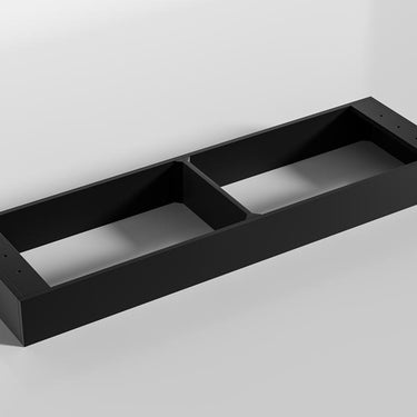 CETO | Brighton 1500 Matte Black Double Bowl Floor PVC Cabinet