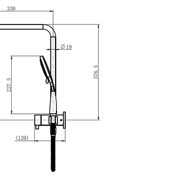 Round Twin Hand Shower