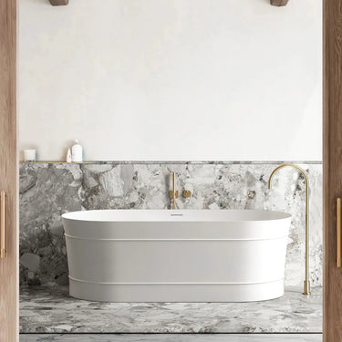 Attica | Bondi 1500 Matte White Designer Freestanding Bath