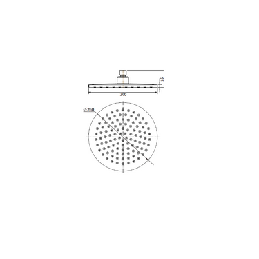 Abs | Chrome Round Shower Head