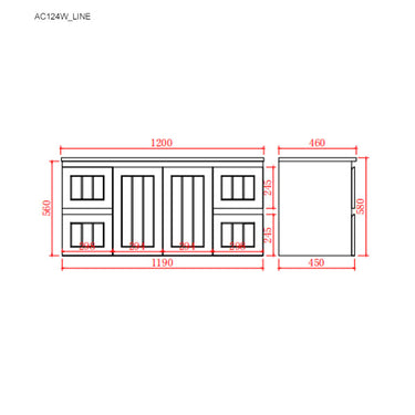 Acacia | 1200 Matte White Single Bowl Wall Hung Vanity