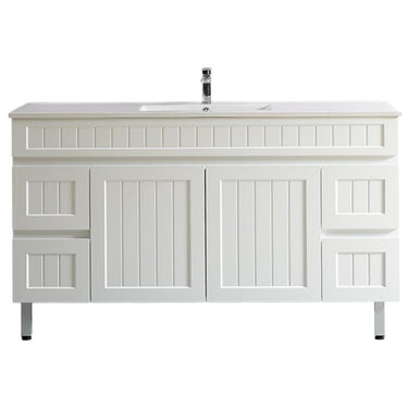 Acacia 1500mm Matte White Vanity