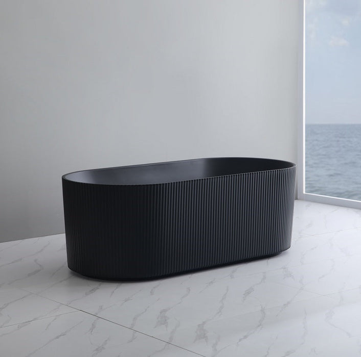 Ally | Fluted Groove 1500mm Freestanding Bathtub
