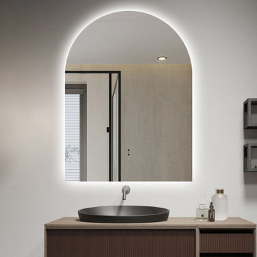 Indulge | Arched Touchless 750 x 1000 LED Mirror - Three Light Temperatures - Acqua Bathrooms