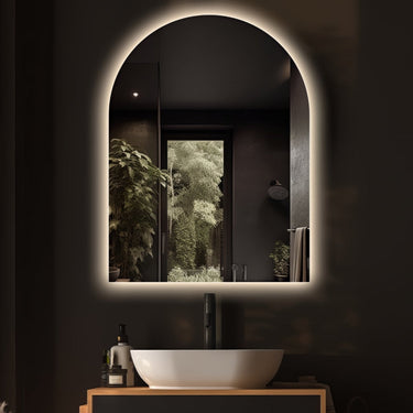 Arched Touchless 750 x 1000 LED Mirror - Three Light Temperatures - Acqua Bathrooms