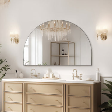Arched 1200 x 800 Polished Edge Mirror - Acqua Bathrooms