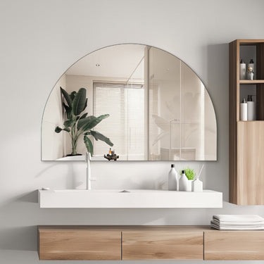 Arched 1200 x 800 Polished Edge Mirror - Acqua Bathrooms