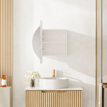 Mercio | Athena 600mm LED Round Wall-Hung Shaving Cabinet
