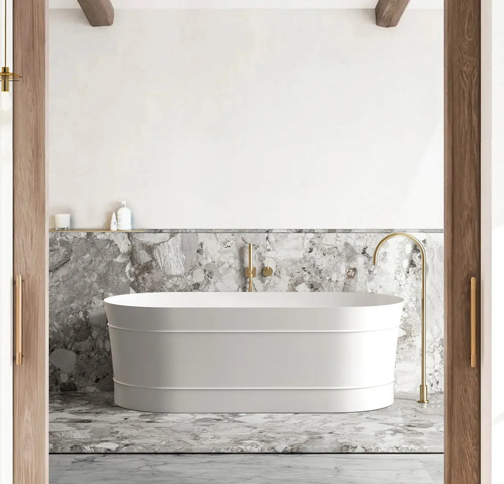 Attica | Bondi 1500 Matte White Designer Freestanding Bath