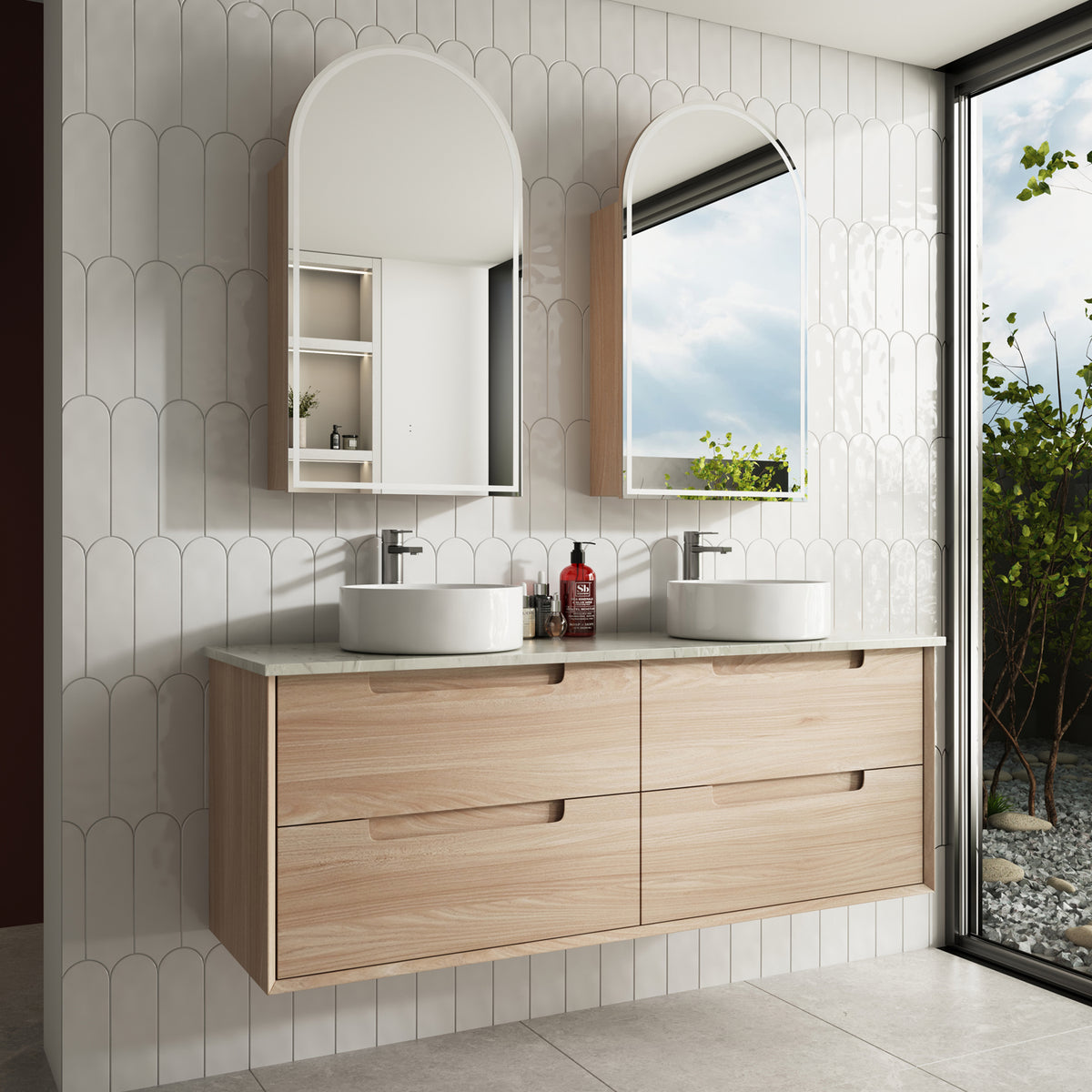 Ainsley Ainsley Wall Hung Single Bowl Vanity 1500mm — Smeaton Bathrooms